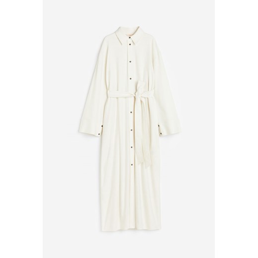 H & M - Jedwabna szmizjerka - Biały ze sklepu H&M w kategorii Sukienki - zdjęcie 172126263