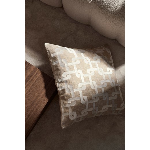 H & M - Poszewka na poduszkę zawierająca len - Beżowy ze sklepu H&M w kategorii Poszewki na poduszki - zdjęcie 172126272