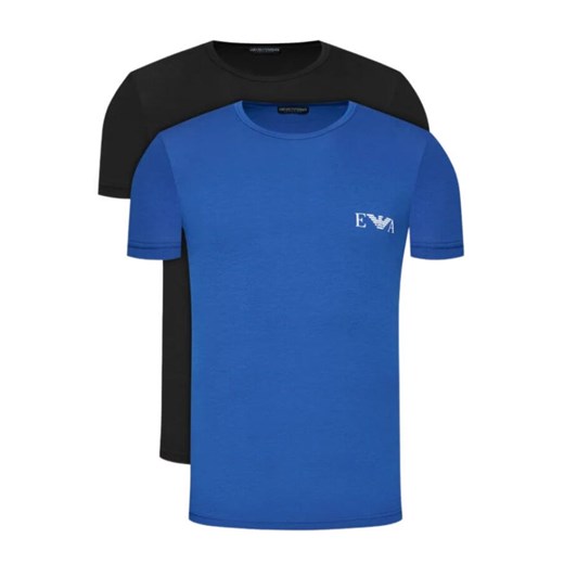 T-shirt Armani  2-pack czarny/niebieski C-NECK 111670 2R715 35520 BLACK/BLUE DM ze sklepu Moda Męska w kategorii T-shirty męskie - zdjęcie 172129633