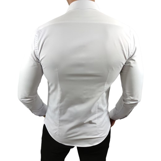 Klasyczna  koszula slim fit  biała  ESP06 DM Espada Men’s Wear Moda Męska