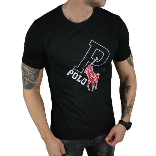T-shirt Ralph Lauren POLO czarny  DM Ralph Lauren XXL Moda Męska