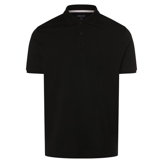 Andrew James Męska koszulka polo Mężczyźni Bawełna czarny jednolity ze sklepu vangraaf w kategorii T-shirty męskie - zdjęcie 172132991
