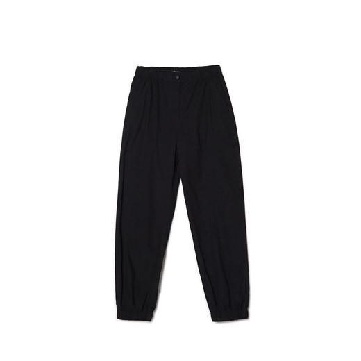 Cropp - Bawełniane czarne joggery - czarny ze sklepu Cropp w kategorii Spodnie damskie - zdjęcie 172133772
