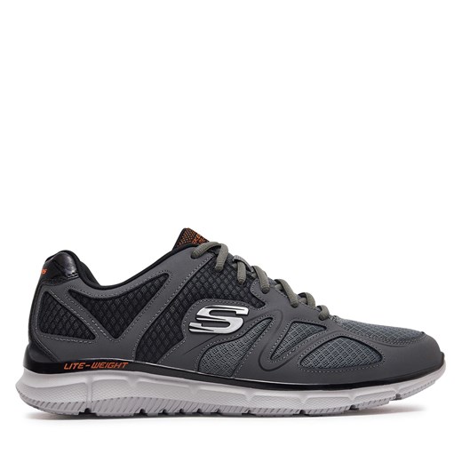 Sneakersy Skechers Flash Point 58350 Szary ze sklepu eobuwie.pl w kategorii Buty sportowe męskie - zdjęcie 172135934