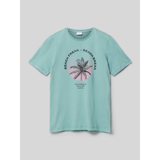 T-shirt z nadrukiem z motywem i napisem ze sklepu Peek&Cloppenburg  w kategorii T-shirty chłopięce - zdjęcie 172136831