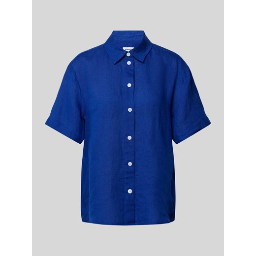 Bluzka lniana z rękawem o dł. 1/2 model ‘Washer!’ ze sklepu Peek&Cloppenburg  w kategorii Koszule damskie - zdjęcie 172136982