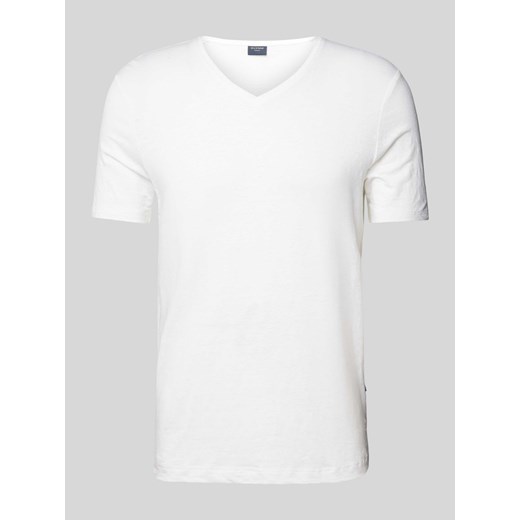 T-shirt z dekoltem w serek ze sklepu Peek&Cloppenburg  w kategorii T-shirty męskie - zdjęcie 172137052