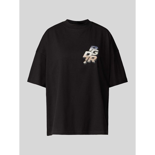 T-shirt o kroju oversized z nadrukiem z logo model ‘HOWITT’ ze sklepu Peek&Cloppenburg  w kategorii Bluzki damskie - zdjęcie 172137063
