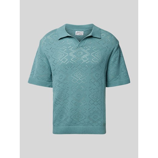 Koszulka polo z dekoltem w serek ze sklepu Peek&Cloppenburg  w kategorii T-shirty męskie - zdjęcie 172137323
