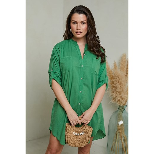 Curvy Lady Sukienka w kolorze zielonym ze sklepu Limango Polska w kategorii Sukienki - zdjęcie 172137964