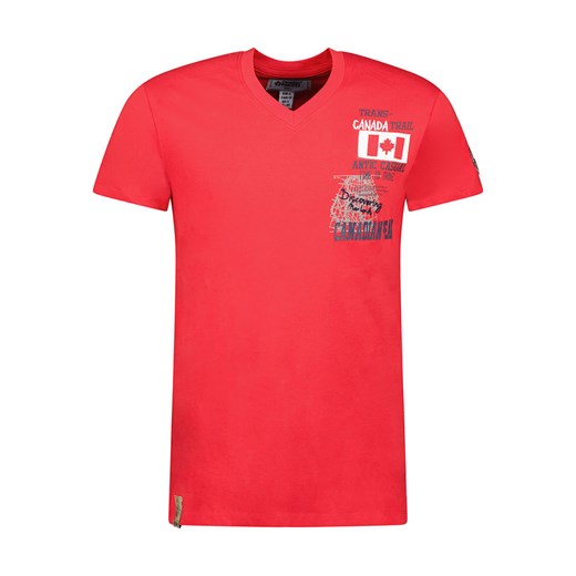 Canadian Peak Koszulka &quot;Jantrail&quot; w kolorze czerwonym ze sklepu Limango Polska w kategorii T-shirty męskie - zdjęcie 172138224