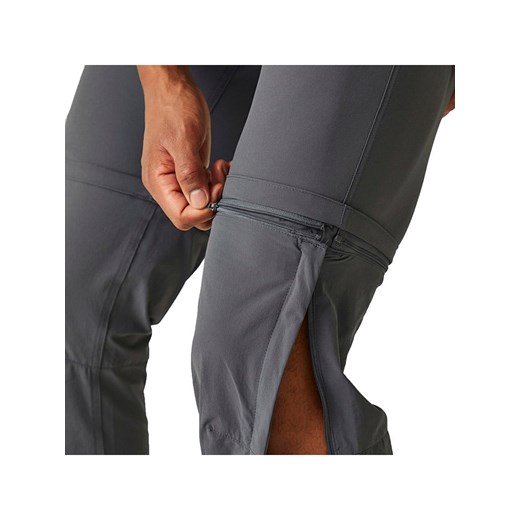 Regatta Spodnie funkcyjne Zipp-Off &quot;Xert III&quot; w kolorze antracytowym Regatta 26 promocyjna cena Limango Polska