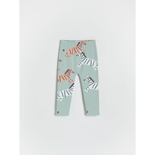 Reserved - Bawełniane legginsy - jasnozielony ze sklepu Reserved w kategorii Legginsy niemowlęce - zdjęcie 172140220