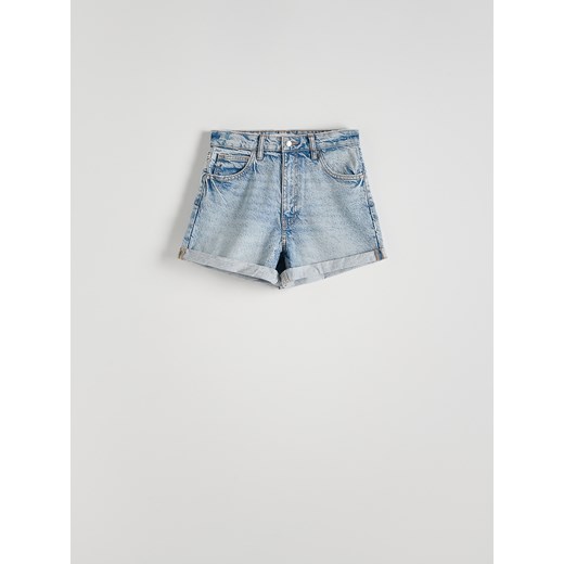 Reserved - Szorty jeansowe - niebieski ze sklepu Reserved w kategorii Szorty - zdjęcie 172140393