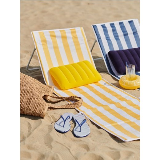 Sinsay - Mata plażowa z oparciem - żółty ze sklepu Sinsay w kategorii Leżaki ogrodowe - zdjęcie 172141994