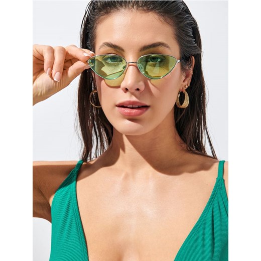 Sinsay - Okulary przeciwsłoneczne - zielony ze sklepu Sinsay w kategorii Okulary przeciwsłoneczne damskie - zdjęcie 172142091