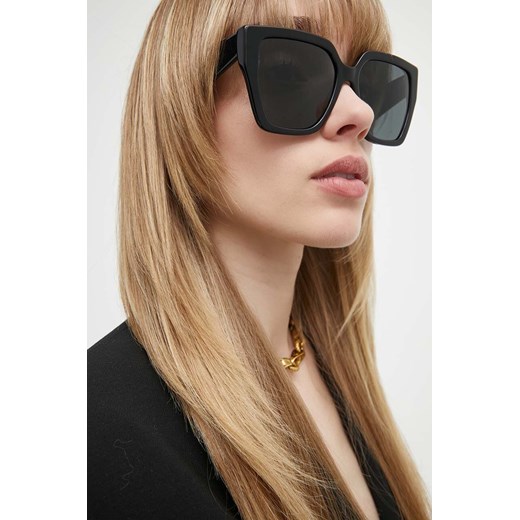 Dolce &amp; Gabbana okulary przeciwsłoneczne damskie kolor czarny 0DG4438 Dolce & Gabbana 55 ANSWEAR.com