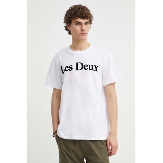 Les Deux t-shirt bawełniany męski kolor biały z aplikacją LDM101180 ze sklepu ANSWEAR.com w kategorii T-shirty męskie - zdjęcie 172142914