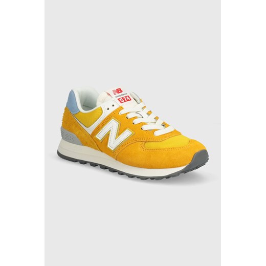 New Balance sneakersy 574 kolor żółty WL574YJ2 ze sklepu ANSWEAR.com w kategorii Buty sportowe damskie - zdjęcie 172143514