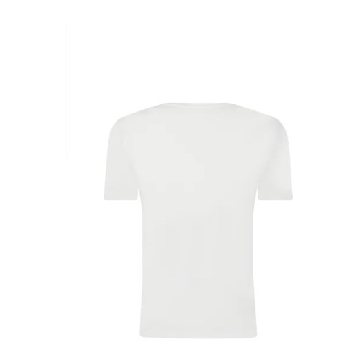 Biały t-shirt chłopięce Guess z elastanu 