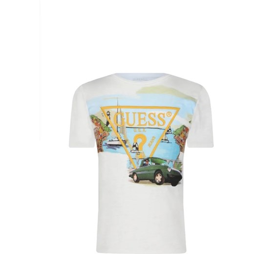 T-shirt chłopięce Guess biały 