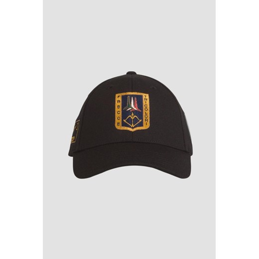 AERONAUTICA MILITARE Czarna czapka z daszkiem Frecce Tricolori Patch ze sklepu outfit.pl w kategorii Czapki z daszkiem męskie - zdjęcie 172145791