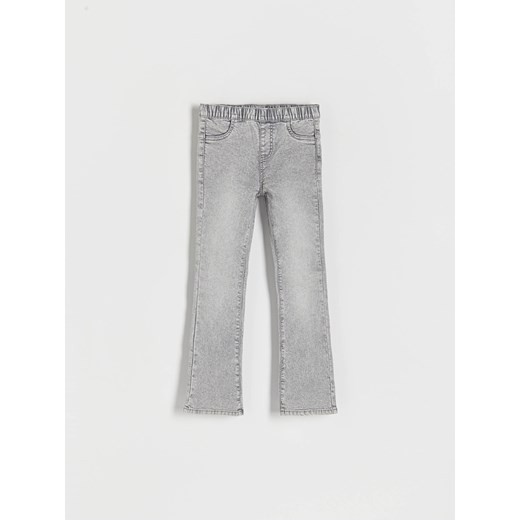 Reserved - Jegginsy flare - jasnoszary ze sklepu Reserved w kategorii Spodnie dziewczęce - zdjęcie 172146202