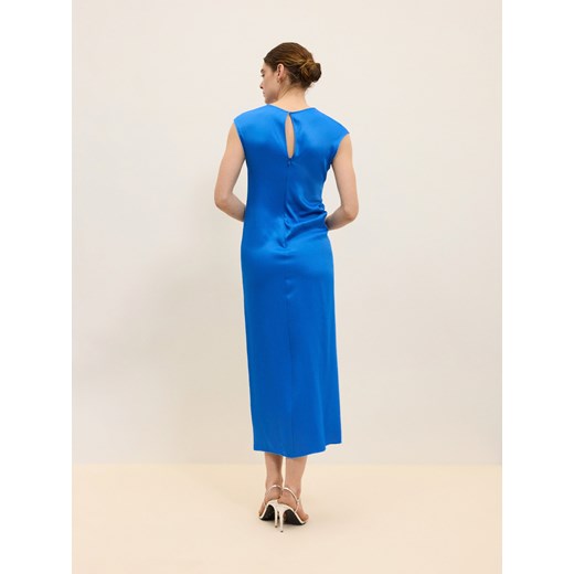 Reserved - Sukienka z wiskozy - niebieski ze sklepu Reserved w kategorii Sukienki - zdjęcie 172146324