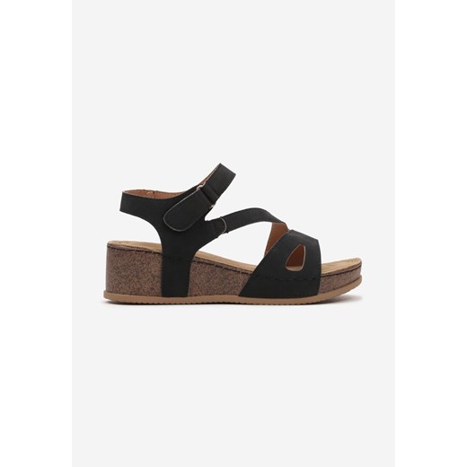 Sandały damskie Born2be skórzane casual