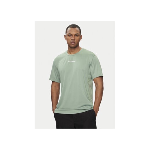 adidas Koszulka techniczna Terrex Multi IP4781 Zielony Regular Fit ze sklepu MODIVO w kategorii T-shirty męskie - zdjęcie 172150310