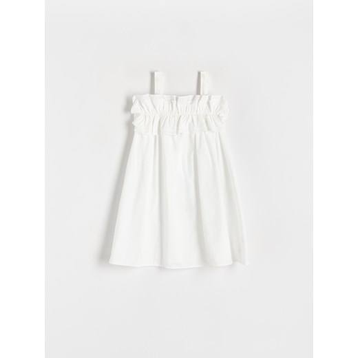 Reserved - Sukienka na ramiączkach - złamana biel ze sklepu Reserved w kategorii Sukienki dziewczęce - zdjęcie 172151314