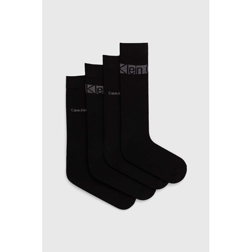Calvin Klein skarpetki 4-pack męskie kolor czarny 701229665 ze sklepu ANSWEAR.com w kategorii Skarpetki męskie - zdjęcie 172152793