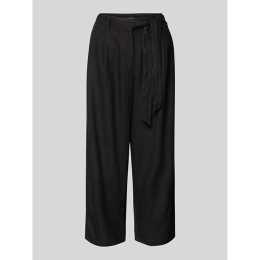 Spodnie materiałowe z paskiem w talii model ‘CARO’ ze sklepu Peek&Cloppenburg  w kategorii Spodnie damskie - zdjęcie 172154703