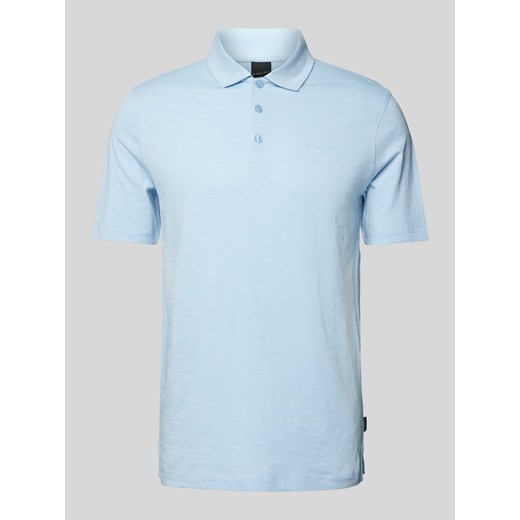 Koszulka polo o kroju slim fit w jednolitym kolorze ze sklepu Peek&Cloppenburg  w kategorii T-shirty męskie - zdjęcie 172155084