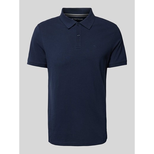 Koszulka polo w jednolitym kolorze z wyhaftowanym logo ze sklepu Peek&Cloppenburg  w kategorii T-shirty męskie - zdjęcie 172155331