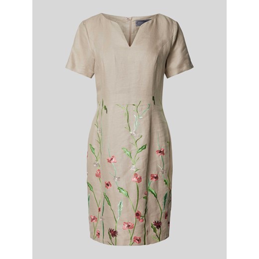 Sukienka o długości do kolan z dekoltem w serek ze sklepu Peek&Cloppenburg  w kategorii Sukienki - zdjęcie 172155431