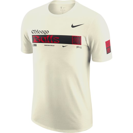 T-shirt męski Nike z krótkim rękawem beżowy na lato w sportowym stylu 