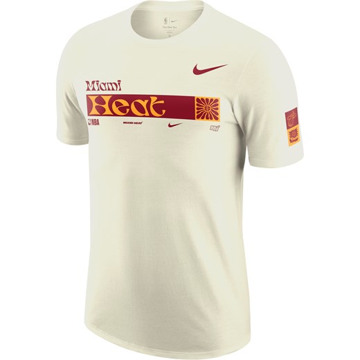 T-shirt męski Nike NBA Miami Heat Essential - Biel ze sklepu Nike poland w kategorii T-shirty męskie - zdjęcie 172155570