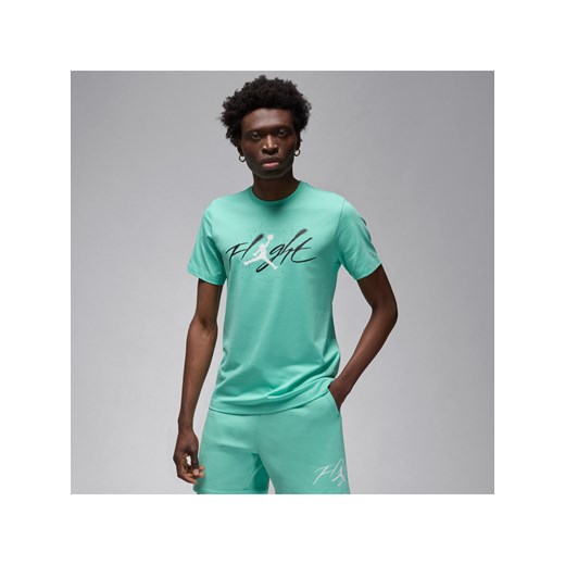 Męski T-shirt z nadrukiem Jordan - Zieleń Jordan M Nike poland