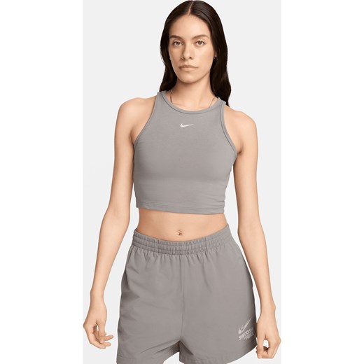 Damska koszulka bez rękawów Nike Sportswear - Szary ze sklepu Nike poland w kategorii Bluzki damskie - zdjęcie 172155610
