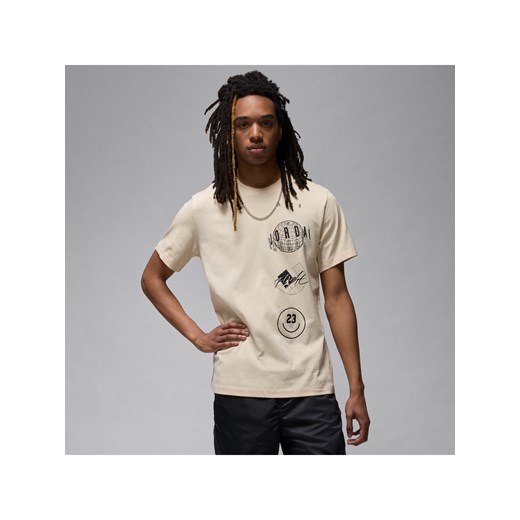 T-shirt męski Jordan Brand - Brązowy ze sklepu Nike poland w kategorii T-shirty męskie - zdjęcie 172155650