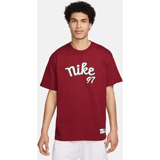 Męski T-shirt do koszykówki Max90 Nike - Czerwony ze sklepu Nike poland w kategorii T-shirty męskie - zdjęcie 172155653