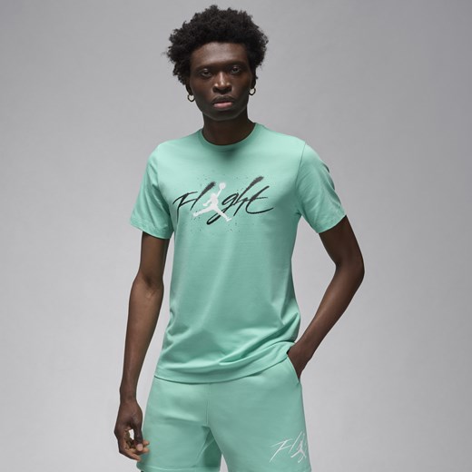 Męski T-shirt z nadrukiem Jordan - Zieleń Jordan M Nike poland