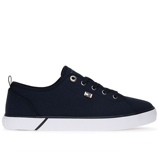 Buty Tommy Hilfiger Vulc Canvas FW0FW08063-DW6 - granatowe ze sklepu streetstyle24.pl w kategorii Trampki damskie - zdjęcie 172157482