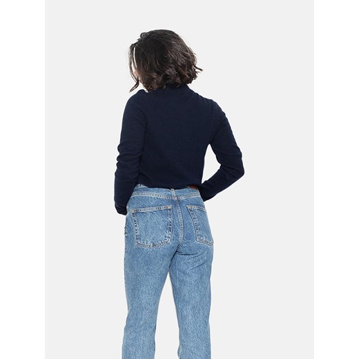 AUTHENTIC CASHMERE Kaszmirowy golf &quot;Bise&quot; w kolorze granatowym S wyprzedaż Limango Polska