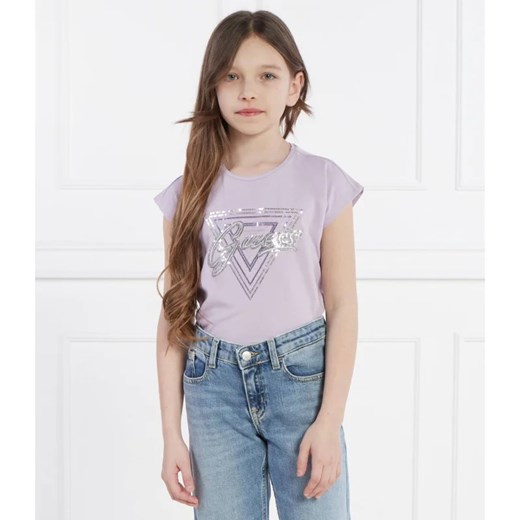 Guess T-shirt | Regular Fit ze sklepu Gomez Fashion Store w kategorii Bluzki dziewczęce - zdjęcie 172157822