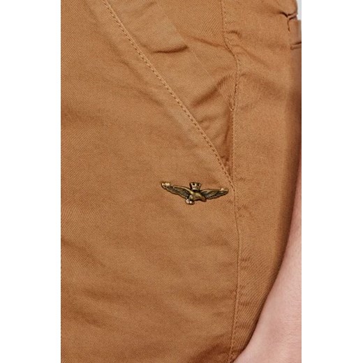 Szorty Aeronautica Militare w wojskowym stylu z elastanu 