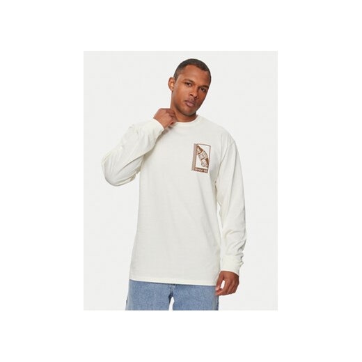 Vans Longsleeve Tech Box Ls Tee VN000G5V Écru Classic Fit ze sklepu MODIVO w kategorii T-shirty męskie - zdjęcie 172159012