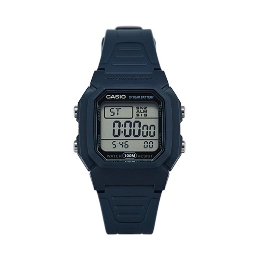 Zegarek Casio Digital W-800H-2AVES Granatowy ze sklepu eobuwie.pl w kategorii Zegarki - zdjęcie 172159730