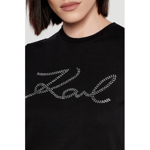 Karl Lagerfeld T-shirt rhinestone | Regular Fit Karl Lagerfeld XS Gomez Fashion Store